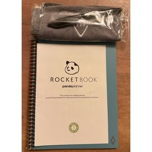 Rocketbook Panda Planner The Endlessly Reusable Intelligent Notebook Light Blue